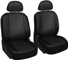 For VAUXHALL VX220 - Leather Look MAYFAIR Black FRONT Car Seat Covers