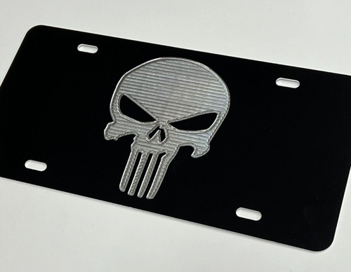 Punisher skull engraved - punisher, car