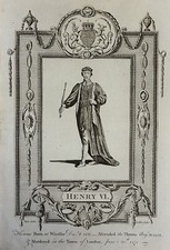 1783 Edward VI, King Of England Original Antique Print