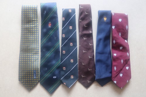 Six vintage ties cricket - vintage, &