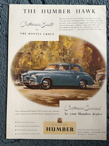Original 1952 humber - original, hawk