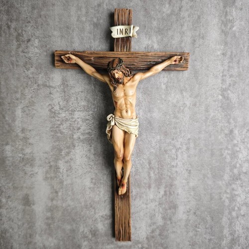 High catholic crucifix - 10",