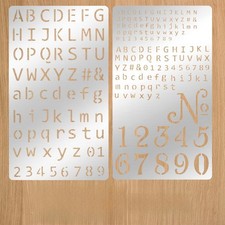 WJIAAA 2 Pcs Metal Stencils