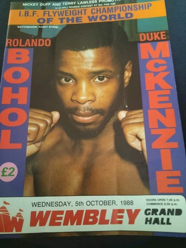 Vintage boxing programme duke - vintage,