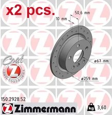 X2 PCS REAR BRAKE DISC ROTOS