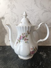 Large Royal Albert Moss Rose Coffee Pot 2nd Quality