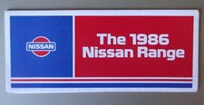 NISSAN RANGE orig 1986 UK Mkt