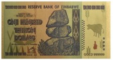 100 Trillion Dollars Zimbabwe