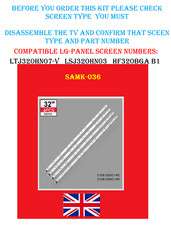 Full led backlight set for - led,