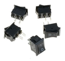 Small Mini Black On/Off Rocker Switch Rectangle SPST 12V All Quantities