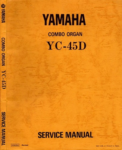 Yamaha 45d service manual - yc-45d,
