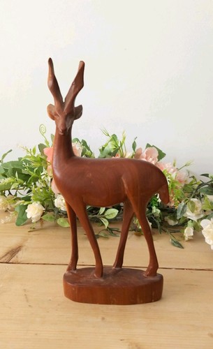 Vintage wooden antelope - vintage,