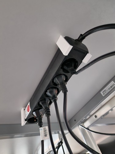 Simple power strip clamp - power,