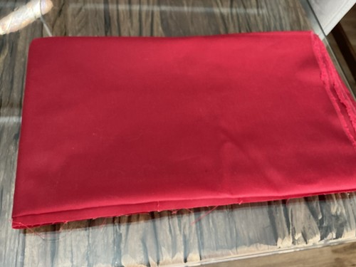 Red waxed cotton fabric - red,