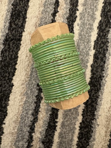 Green plain glass bangles new - bangles,
