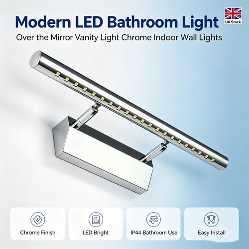Modern led bathroom light over - bathroom,