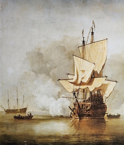 The cannon shot - maritime, /