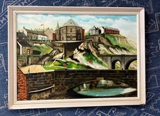 1979 LARGE OIL STALYBRIDGE NORTHERN ART CF NEWTON
