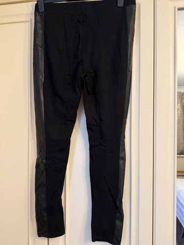 Leggings half cotton - half, pvc