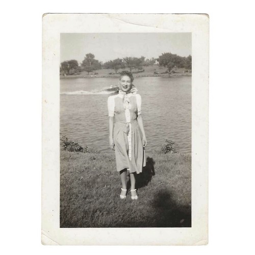 Vintage snapshot photo young - vintage,