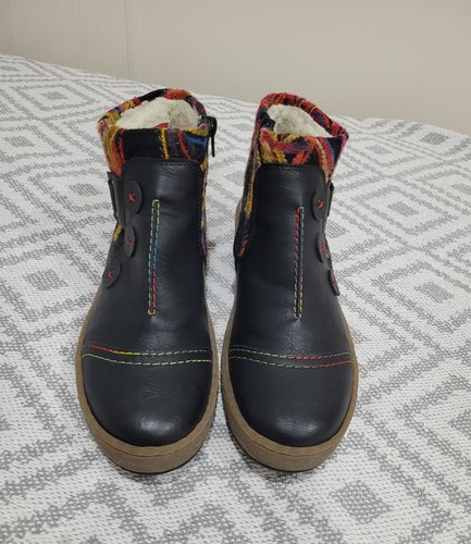 Euc black reiker rainbow - rainbow, wool