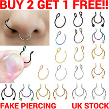 Fake Nose Ring Septum Piercing
