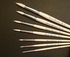 Fine White Synthetic Sable Artist Paint Brush Single Brushes Multi Buy Discount
