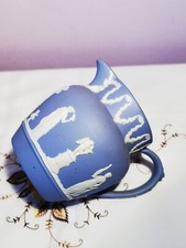 Wedgwood Jasper Ware Pale Blue Large Creamer Milk Jug ~ 1st Quality ~ Excellent