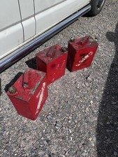 3 x Vintage 2 Gallon Petrol Cans SM & BP