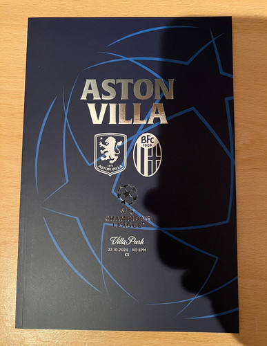 Aston villa home programmes - aston,