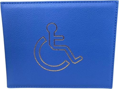 Disabled blue badge and - blue,
