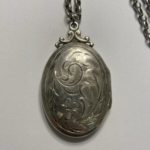 Vintage sterling silver oval - sterling,