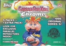 2022 Garbage Pail Kids Chrome Original 1986 Series 5 GPK Blaster Box Refractors