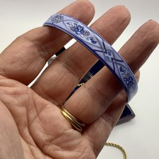 Michaela Frey Pale Blue Enamel Bangle.