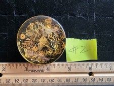 Vintage Watch Parts In Lucite