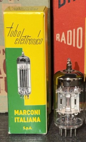 Marconi silver plate ecc83 - marconi,