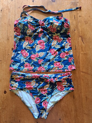 Lovely floral tankini set - floral, with