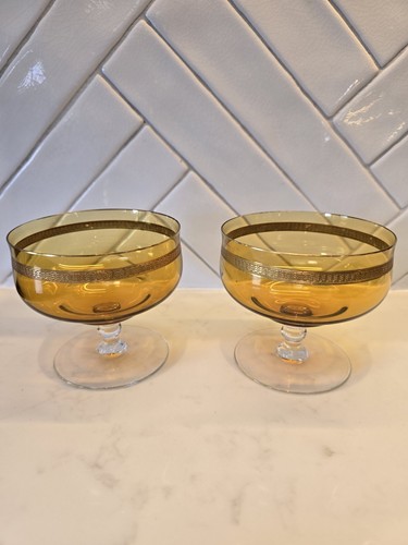 Antique dessert dishes pair - dishes,