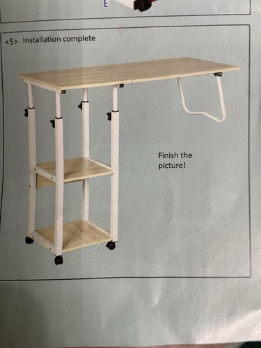 Adjustable height over bed