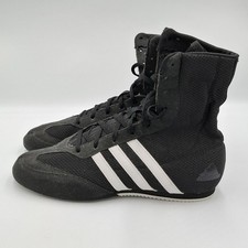 Adidas Box Hog 2.0 Mens Boxing Sparring Boots UK 7 Black White Training Shoes