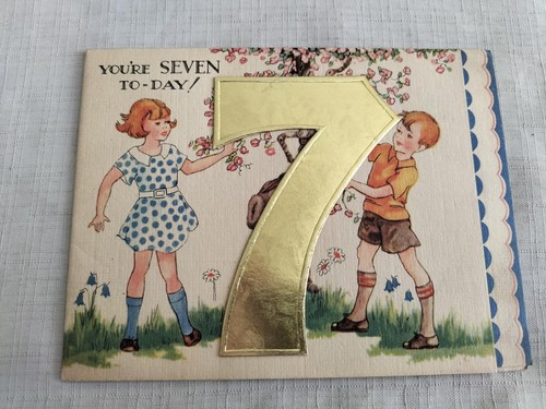 1940s vintage birthday - card,