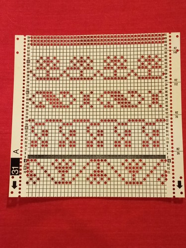 Passap pfaff punchcard deco - a,