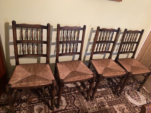 Antique solid oak - , seat