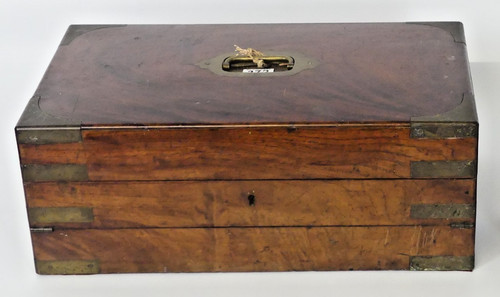 Georgian brass bound mahogany - georgian,