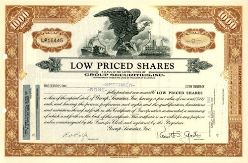 Low priced shares specimen - priced,
