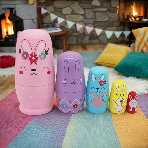 Rabbit nesting dolls russian - rabbit,