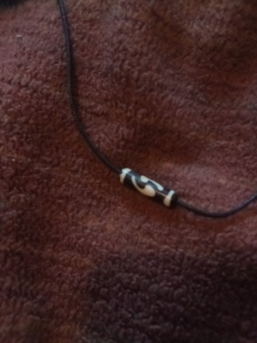 Yin yang wave motif folk - , bead