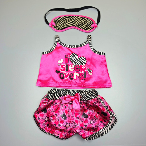 Build bear pink - zebra, love