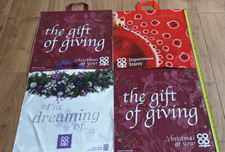 Collection of coop department store used plastic carrier bags