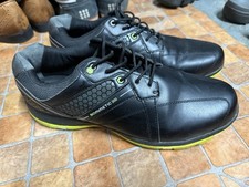 Dunlop Biomimetic 500 Spike Golf Shoes Black/Green Mens Size UK 14